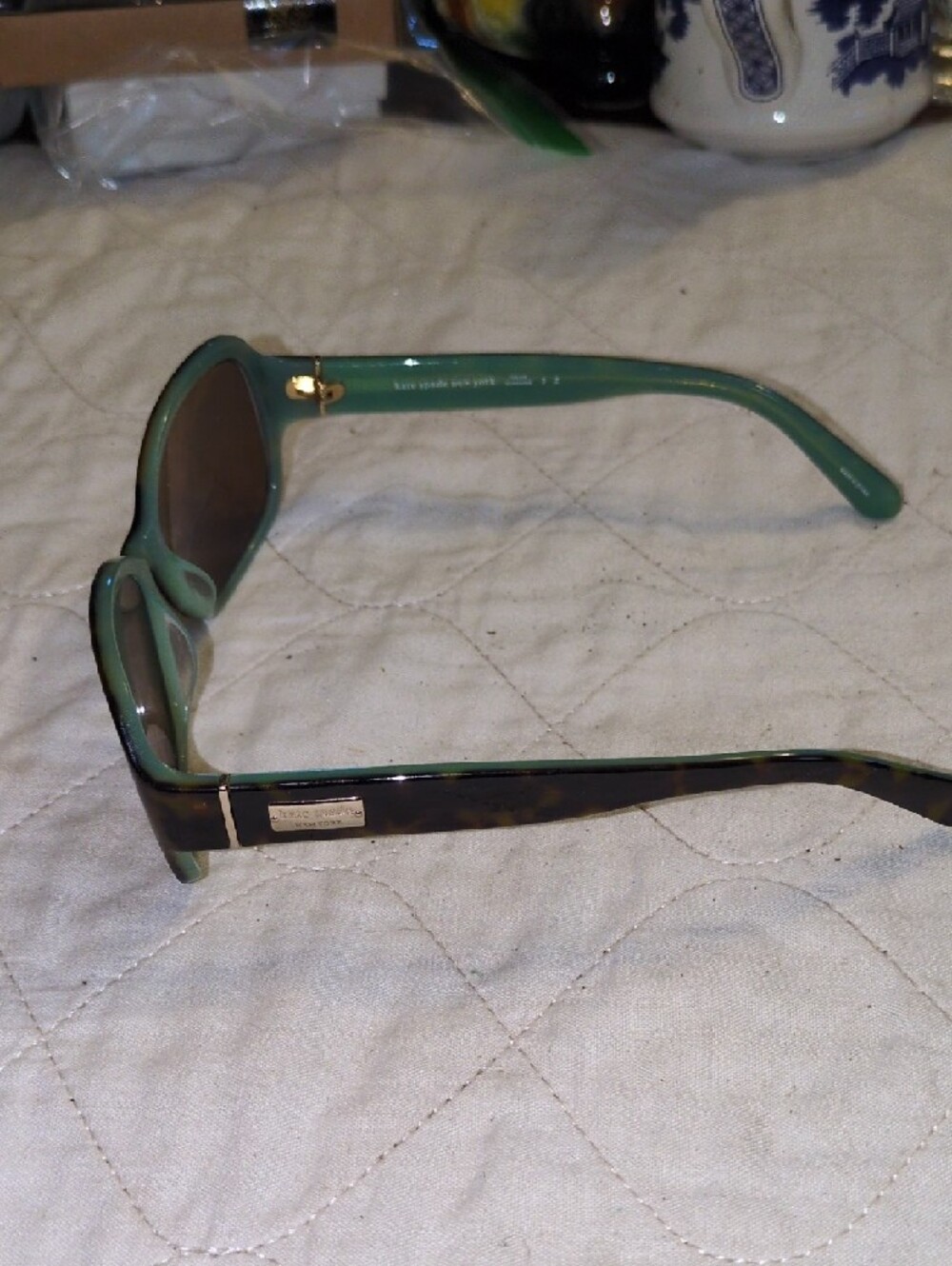 kate spade Hello Sunshine Brown Tortoiseshell Oversized Sunglasses - Picture 3 of 6
